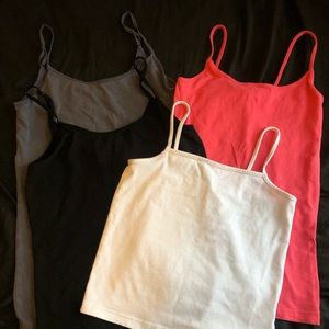 🎁✈️😊Cami Bundle - Black, Gray, White, & Salmon